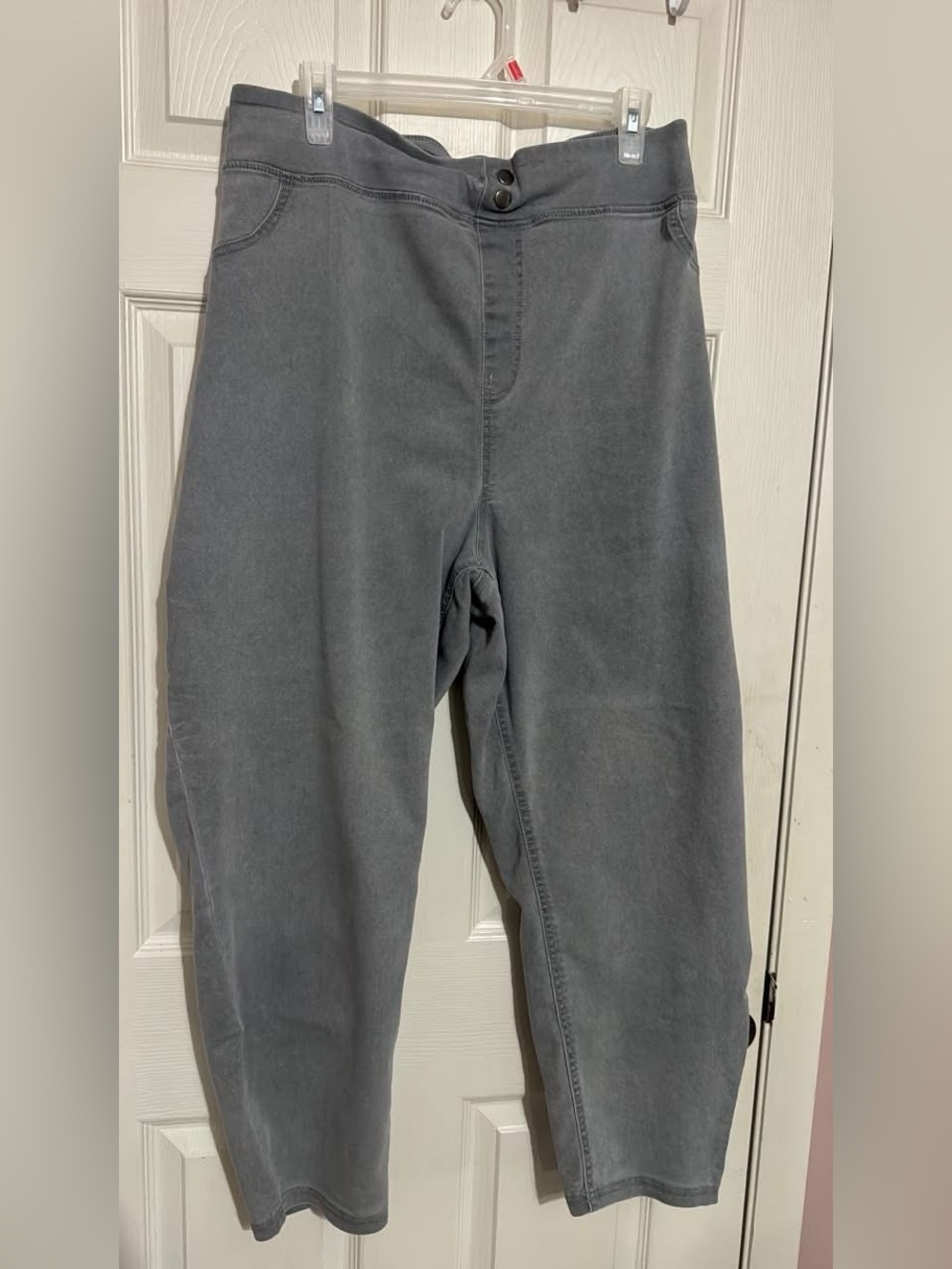 Terra & Sky Grey Stretch Casual Chinos